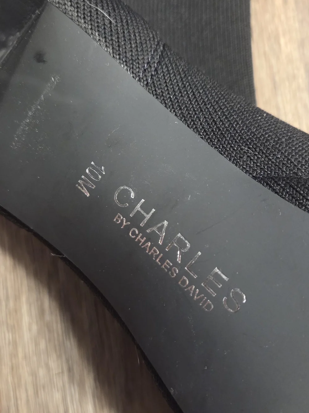 Charles by Charles David Black Over-the-Knee Stretch Heel Boots